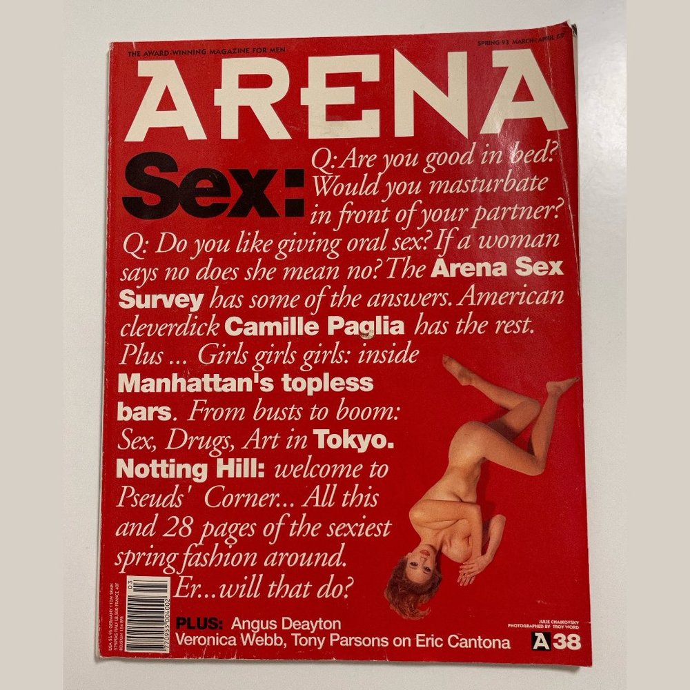 Arena The Sex Issue Spring 1993 March/April Issue 38